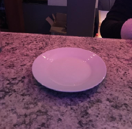 Roto plato sal